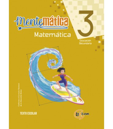 Mentemática  3, educación secundaria: Matemática, texto escolar