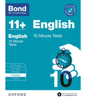English 10 Minute Tests. 8-9 years.